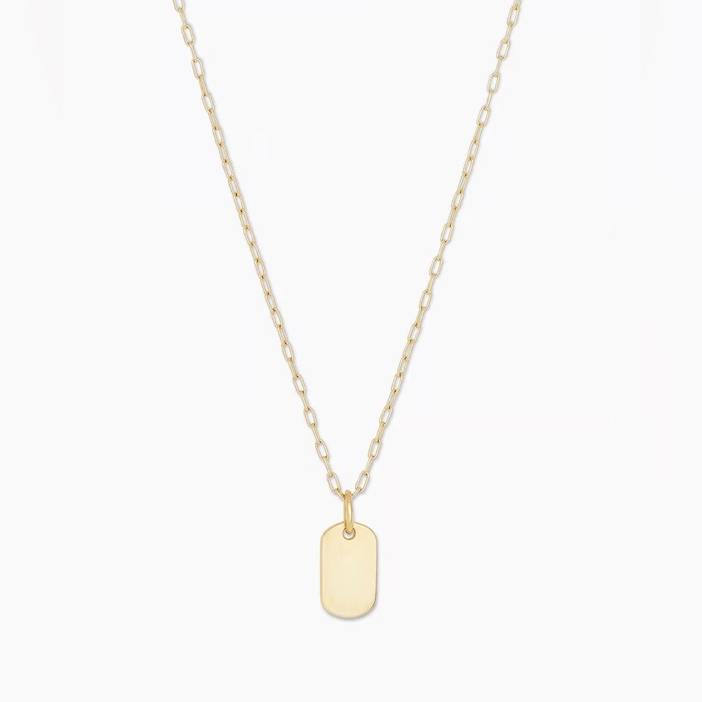 Gorjana Bespoke Dog Tag Necklace